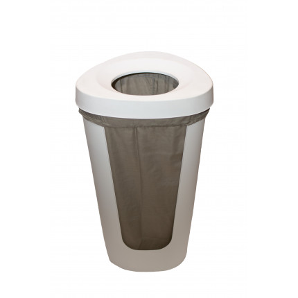 Корзина для белья Rotho 50 л Fabu белый/белый