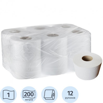 Туалетная бумага СТАНДАРТ 170 м1/12