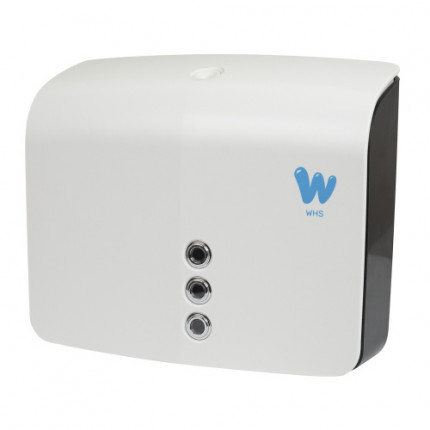 WHS Диспенсер для листовых полотенец Z-сложения пластик ABS белый/черный