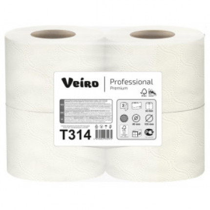 Туалетная бумага Veiro Prof Premium 2-сл 20 м 1/4рул кор/12