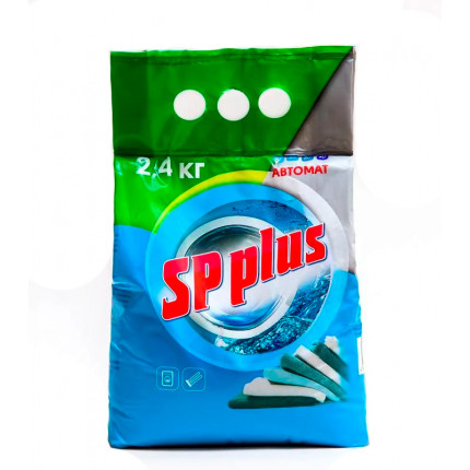 Стиральный порошок SP plus автомат п/э пакет 2,4 кг 1/7