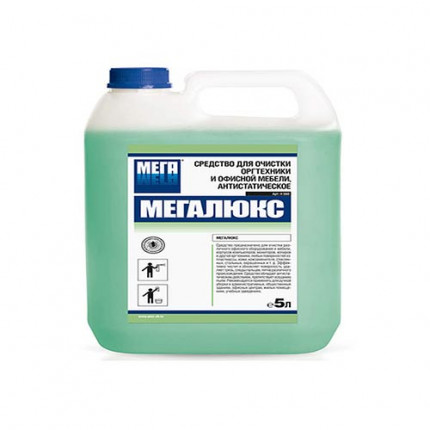 Мегалюкс Средство для очистки оргтехники и офисной мебели 5 л 1/3
