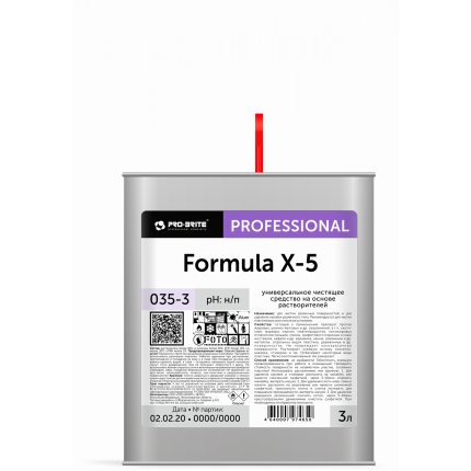Formula X-5 универсальное чистящее средство против скотча клея и маркера 2 л