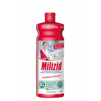 MILIZID MINT  кислотное средство для очистки санитарных зон с ароматом ментола 1л