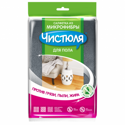Салфетка для пола Чистюля 50*60 микрофибра 1/36