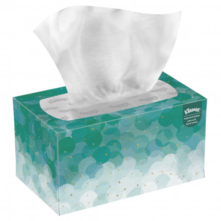 Полотенца в пачке Kleenex Ultra Soft Pop-Up 70 л 22,5х26 см белый