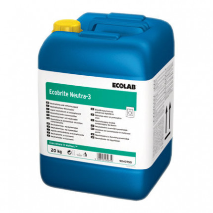 Ecolab Ecobrite Neutra-3 жидкий антистатик-кондиционер и нейтрализатор для белья 20 кг