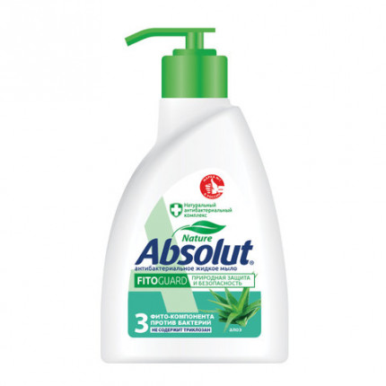 Мыло жидкое ABSOLUT Алоэ антибактериальное дозатор 250 мл