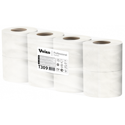 Туалетная бумага Veiro Prof Premium 3-сл 20м 1/8 кор/6