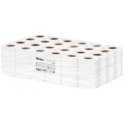 Туалетная бумага в стандартных рулонах Veiro 2 сл 15 м белая 8 рул/1уп