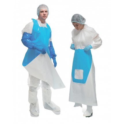 Haccper Фартук Evatex DUO (двусторонний) 1500х830 мм 100 мкм син/бел