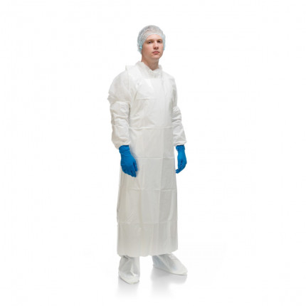 Haccper Фартук Uretex White 1500х830 мм 150мкм белый 25шт/кор