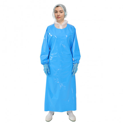 Haccper Фартук Uretex Blue с рукавами размер L 1300х950 мм 150 мкм синий