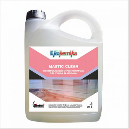 MASTIC CLEAN Универсальный спрей-полироль для ухода за полами 5л 1/4