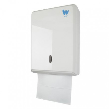 WHS Диспенсер для листовых полотенец пластик ABS Z-сложение maxi белый