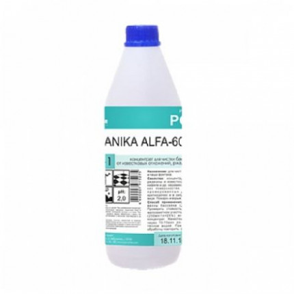 ANIKA Alfa-60 Концентрат для чистки бассейна от известковых отложений, ржавчины и грязи 1 л