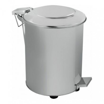 WHS Ведро-бак Хром мат с педалью 90 л из нержавеющей стали h:63 cm Ø:40 cm