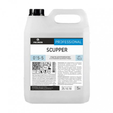 SCUPPER Гель для устранения засоров в трубах 5л 