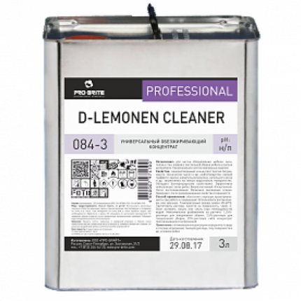 D-lemonen Cleaner обезжиривающий концентрат с дезинфицирующим эффектом 10л