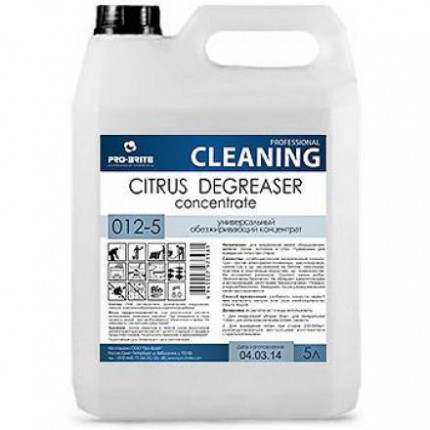 Citrus Degreaser Concentrate Универсальный обезжиривающий концентрат (до 1:30) против масложировых и атмосферно-почвенных загрязнений 5л