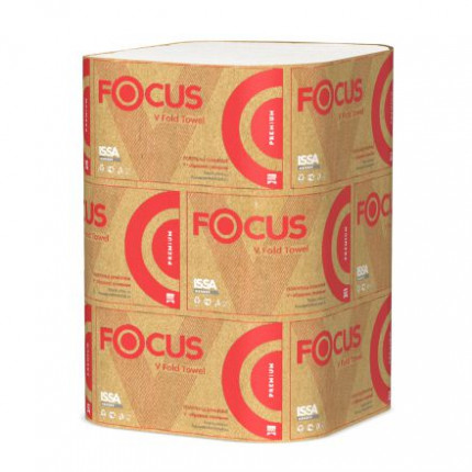 Полотенца Focus Premium V сложения 2 сл 23х20,5 см 200 л 1/15  УПАК