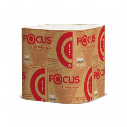 Туалетная бумага Focus Premium V сложения 2 сл 23х10.8 см 250 листов