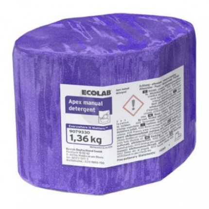 Ecolab Аpex Manual Detergent концентрированное твердое моющее средство для ручной мойки посуды и кухонного инвентаря 1,36 кг