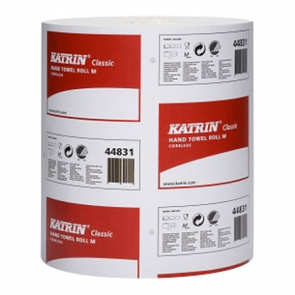 Полотенца в рулоне с центральной вытяжкой Katrin Classic M coreless 1-сл 320 м