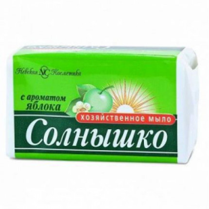 Мыло хозяйственное Яблоко Солнышко 140 г