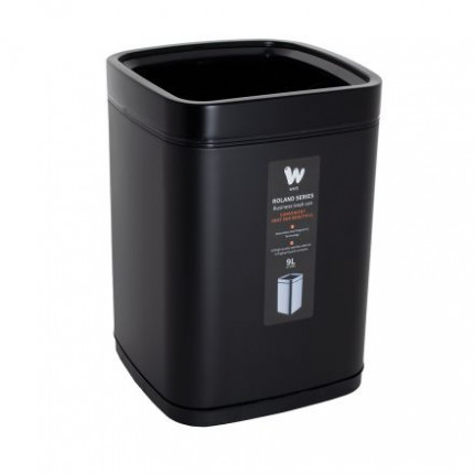 WHS Мусорный бак Roland без крышки 9 л чёрный
