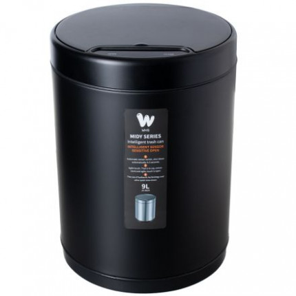 WHS Мусорный бак сенсорный Midy 9 л черный